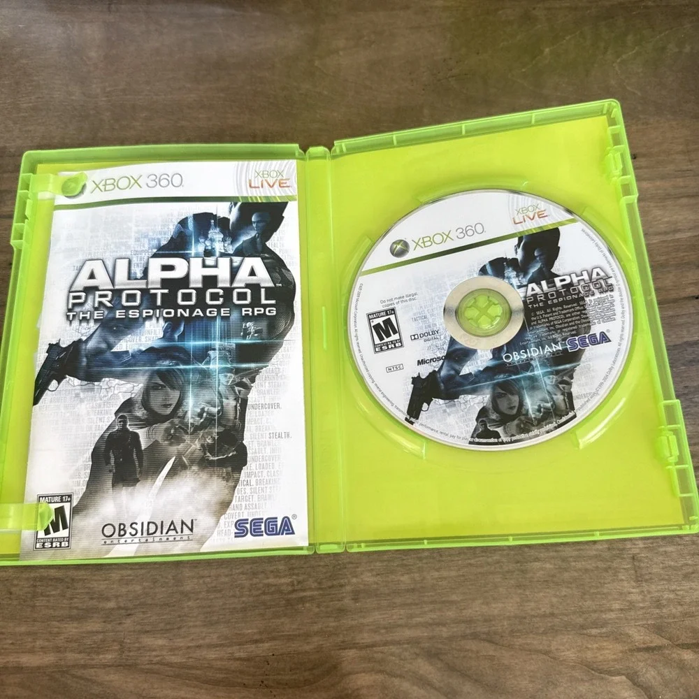 Alpha Protocol The Espionage RPG (Xbox 360, 2010) Complete, CIB! Tested